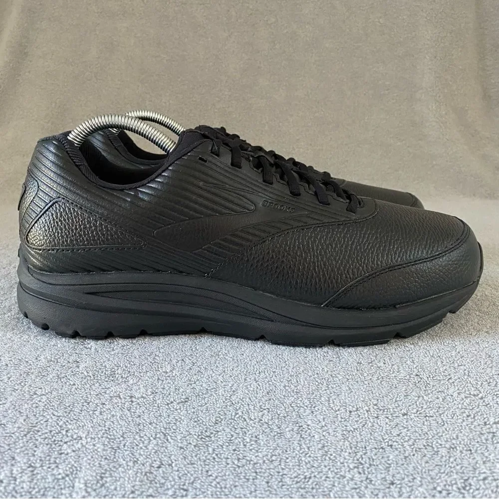 Brooks Mens 12 4E Extra Wide Addiction Walker 2 Leather Shoes 1103184E072 Black